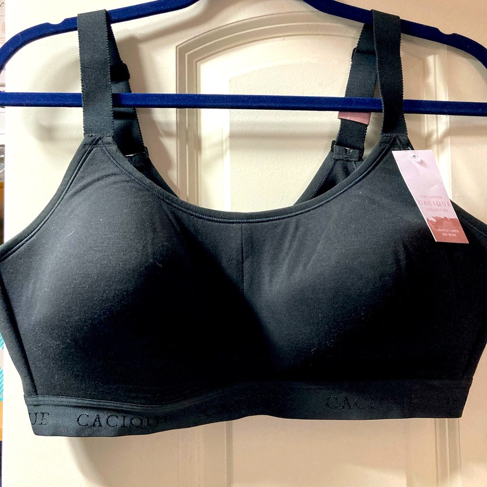 Black Wireless Bra